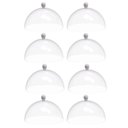 Ver imagem 1 de Conjunto 8 Cúpulas 25cm Brancas Porta Bolo Tortas Doces Padaria Café Bubble Crippa