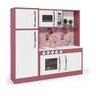 Cozinha Infantil Diana Completa Com Refrigerador Meninas Mdf CASA JD MÓVEIS ROSA CLARO - 1