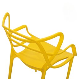 Kit 2 Cadeiras Allegra P/ Varanda Escritório Lazer Comércio:amarelo - 5