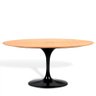 Mesa Saarinen Oval Freijó 160x90cm - Base Preta - 1