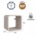 Ver imagem 5 de Nicho para Quarto Simples 30x30cm Curve