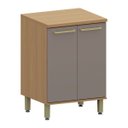 Ver imagem 1 de Balcão para Cozinha 100% MDF 60 cm 2 Portas Dulce Freijó/Cinnamon