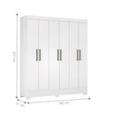Ver imagem 5 de Conjunto Quarto de Casal Completo Ferrara Branco