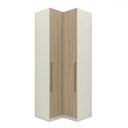 Ver imagem 2 de Guarda-roupa Solteiro Modulado Seletto 2 Portas Me26 Areia/jequitibá - Henn
