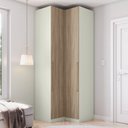 Ver imagem 1 de Guarda-roupa Solteiro Modulado Seletto 2 Portas Me26 Areia/jequitibá - Henn
