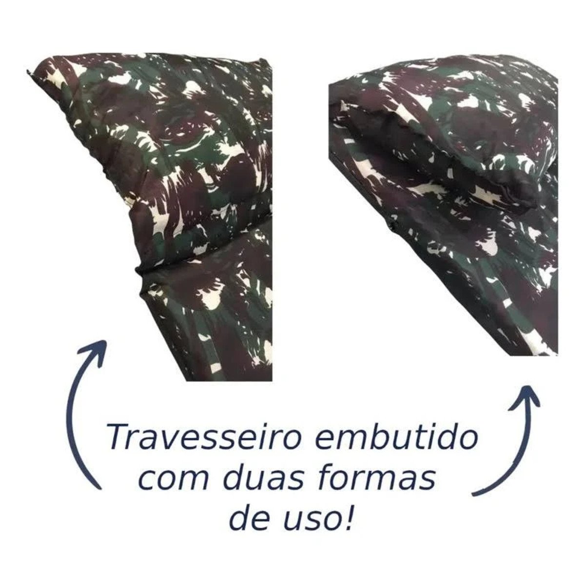 Colchonete Fa Colchões Pitangueiras com Travesseiro 58x178x4cm Camuflado 95664 - 6