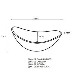 GABINETE DE VIDRO COM CUBA OVAL JATEADA COM TAMPO 40CM INCOLOR - 2