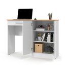 Ver imagem 3 de Mesa Computador Gaveta Portas Sousa Branco Cinamomo