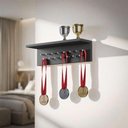 Ver imagem 1 de Porta Medalhas Preto 45cm com Suporte para Troféus