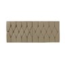 Cabeceira Painel Dubai Deluxe Estofada Queen Size Bege - 1,60 metros - 2