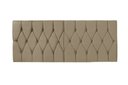 Ver imagem 2 de Cabeceira Painel Dubai Deluxe Estofada Queen Size Bege - 1,60 metros