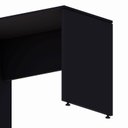Ver imagem 6 de Mesa Escrivaninha Retangular X com Passa Cabos e Pés Painel para Escritório 100cm Corporate Preto