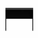 Ver imagem 4 de Mesa Escrivaninha Retangular X com Passa Cabos e Pés Painel para Escritório 100cm Corporate Preto