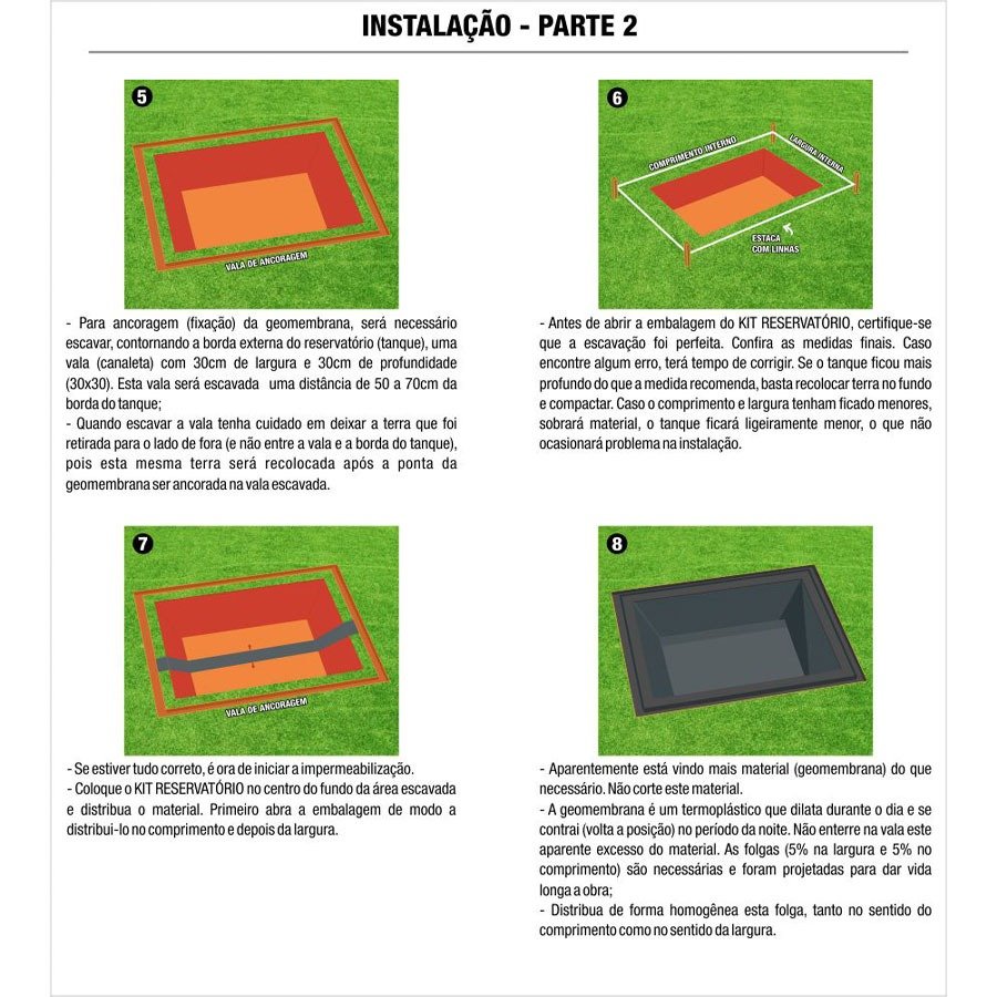 Lona Geomembrana Pead 0,8mm-15,00 X 7,00 (105mts) - 5