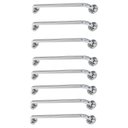 Ver imagem 1 de Alça de Apoio Barra 60cm Inox Kit 8 Unidades Suporte Idoso Gestante Acessibilidade