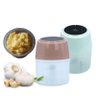 Mini Processador De Alimentos e Alho Elétrico One-Click USB - Rosa - 2