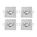 Ver imagem 1 de Kit 4 Spot Led 5w 6500k Quadrado Branco Frio Bivolt Avant