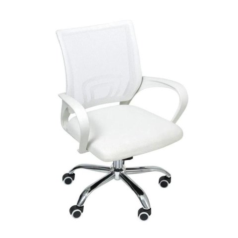 Cadeira de Escritório Begonia Tela Mesh Branco