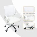 Ver mais imagens de Cadeira de Escritório Begonia Tela Mesh Branco