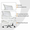 Ver imagem 7 de Cadeira de Escritório Begonia Tela Mesh Branco