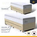 Ver imagem 4 de Cama Box com Colchão de Molas Ensacadas Pillow Top Flora + Auxiliar de Espuma Unique Solteiro 88cm