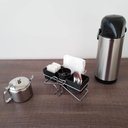 Ver imagem 7 de Conjunto 10 Porta Sachês Mexedor Açúcar Adoçante Chás Organizador Mesa Café Preto