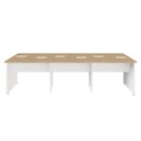 Ver imagem 4 de Mesa de Trabalho Escritório para 6 Pessoas 2,70m Mac Br F5