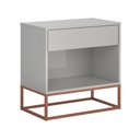 Ver imagem 3 de Kit 2 Mesa de Cabeceira Malta com Base de Ferro