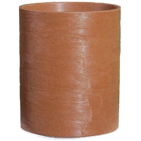 Vaso para plantas Grid Coluna 30x25 - FERRUGEM 017