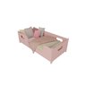 Mini Cama Encanto Infantil Montessoriana Grade Proteção Quarto da Criança Meninas Princesa Cor Rosa - 1
