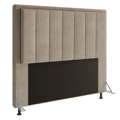Cabeceira Opala Para Cama Box Casal 140 cm Suede D’Rossi