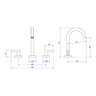 Torneira Misturador Deca Soul 1877.bl38.mt de Bancada Black Matte - 7