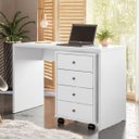 Ver imagem 2 de Gaveteiro Auxiliar Office Escritório Home Office 4 Gavetas com Rodízios Edecasamóveis