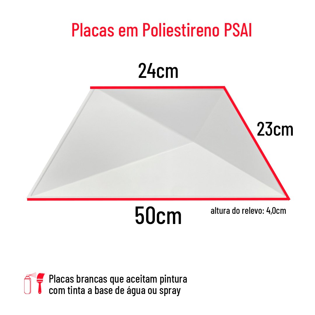 Kit 12 Placas Painel Revestimento Relevo Decoração Texturizada Impermeavel Flexivel 50cmx22cm 3d Pvc - 2