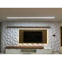 Ver imagem 1 de Kit 12 Placas Painel Revestimento Relevo Decoração Texturizada Impermeavel Flexivel 50cmx22cm 3d Pvc