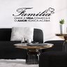 Adesivo De Parede Decorativo Quarto Sala Família Vida e Amor - Cor Preta - 5