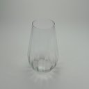 Ver mais imagens de Vaso Decorativo de Vidro Transparente 25x16x16cm Enfeite Sala Mesa Estante