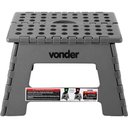 Ver imagem 6 de Banqueta Plástica Dobrável 220mm Cinza Vonder