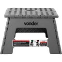 Ver imagem 5 de Banqueta Plástica Dobrável 220mm Cinza Vonder