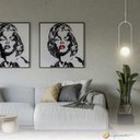 Ver imagem 3 de Luminária de Teto Pendente Pêndulo Branco com Globo de Vidro Leitoso 1xg9 Bivolt