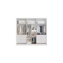 Ver imagem 2 de Guarda-roupa casal 6 portas 9 gavetas 2,70m Ibiza-Branco - Bianchi Móveis