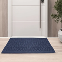 Ver imagem 6 de Capacho Tapete Arabesco Porta Entrada Pvc Antiderrapante Azul Marinho