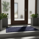 Ver imagem 3 de Capacho Tapete Arabesco Porta Entrada Pvc Antiderrapante Azul Marinho