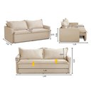 Ver imagem 3 de Sofá sem Caixa Retrátil e Reclinável 1,65m com Molas Kiara Suede Adonai Estofados