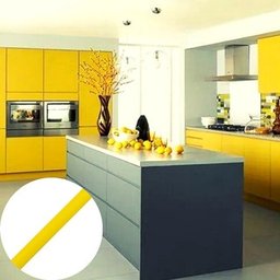 Plastico Adesivo 45CMX5M Color Amarelo Fosco - 2