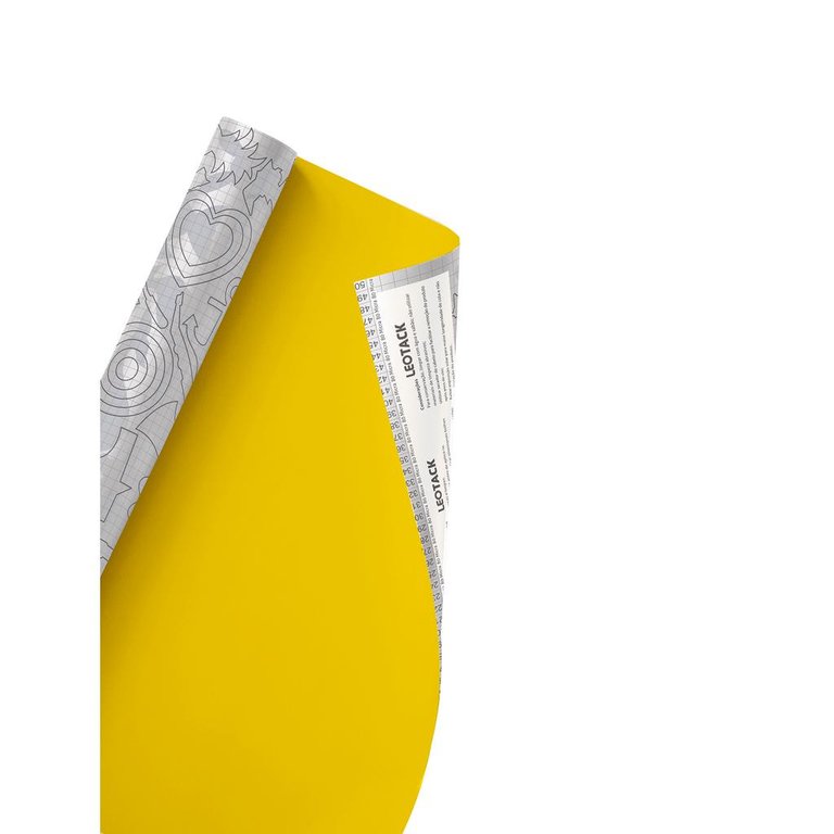 Plastico Adesivo 45CMX5M Color Amarelo Fosco