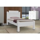 Ver imagem 3 de Cama Solteiro com Cabeceira Nexus MDF-MDP Branco 93cm 204cm Casah