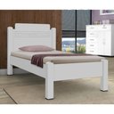 Ver imagem 1 de Cama Solteiro com Cabeceira Nexus MDF-MDP Branco 93cm 204cm Casah