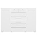 Ver imagem 7 de Cômoda Sapateira 2 Portas 7 Gavetas com Chave Riviera A04 Branco - Lyam Decor