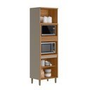 Ver imagem 4 de Torre Quente Arya 4 Portas 4 Prateleiras MDF 70cm Jequitibá Sallar Home